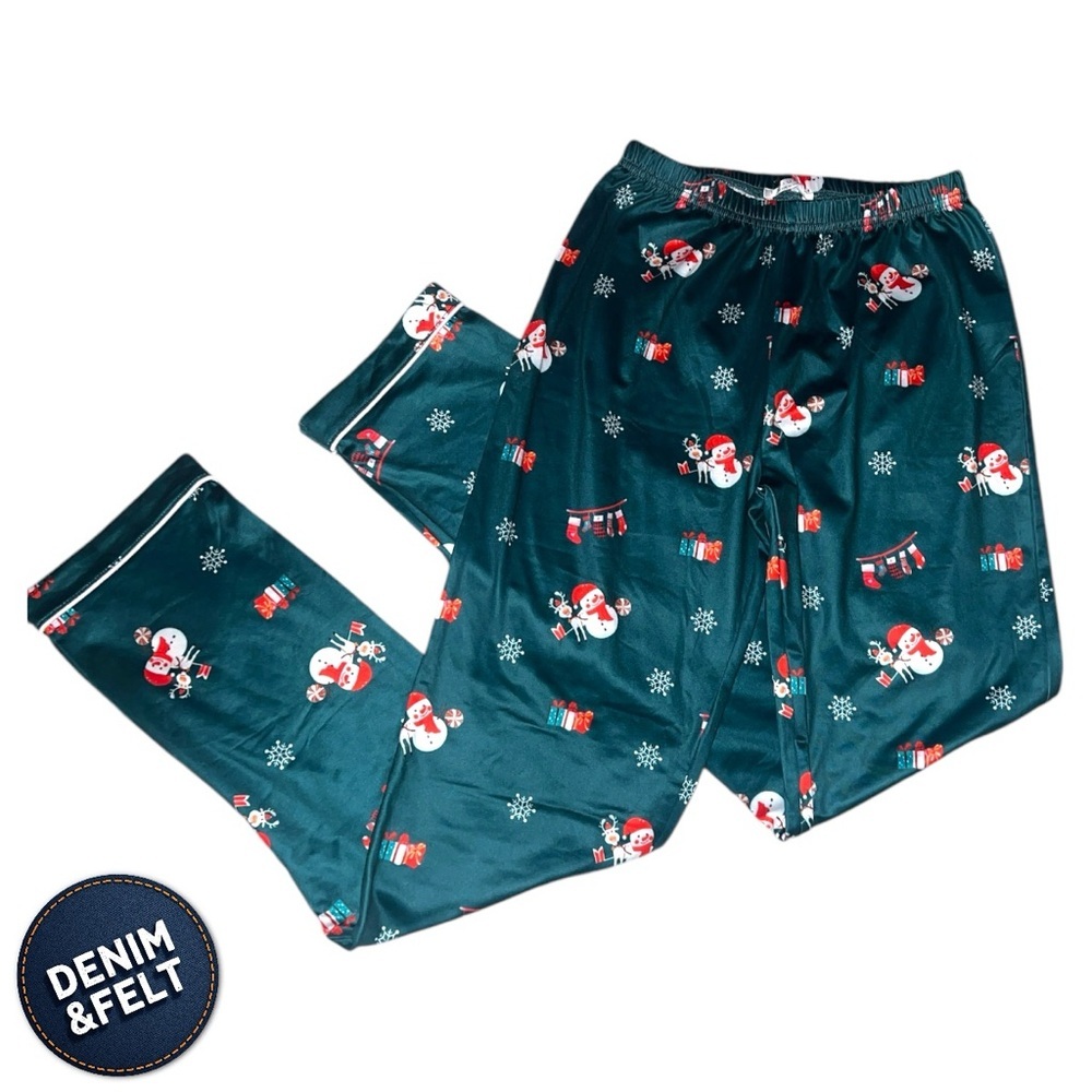 Ekouaer Kids Christmas Satin Snowmen Pants | NEW/NWOT!! 🎁🎁☃️☃️